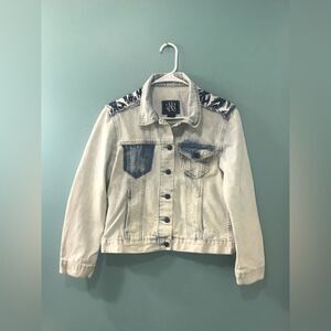 NWOT … ROCK & REPUBLIC “Size: M” White Washed Jean Jacket